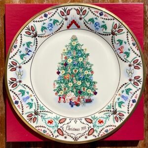2000 Sweden Lenox Christmas Trees Around The World Collectible Decorative Plate